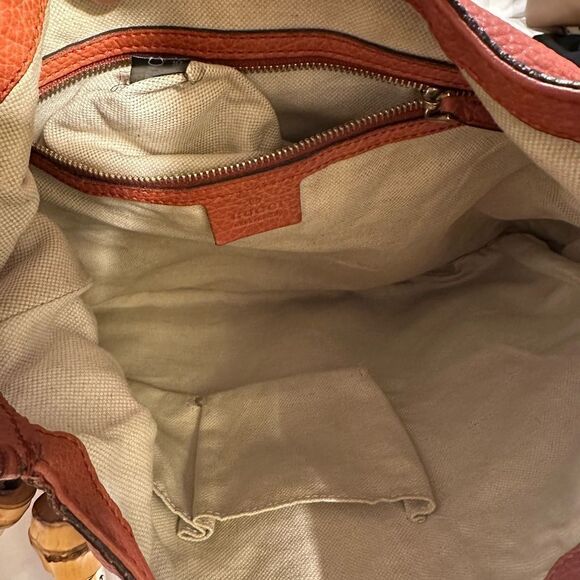 Gucci Tan Leather Bamboo New Jackie Bag With Piston Lock - Picture 12 of 15